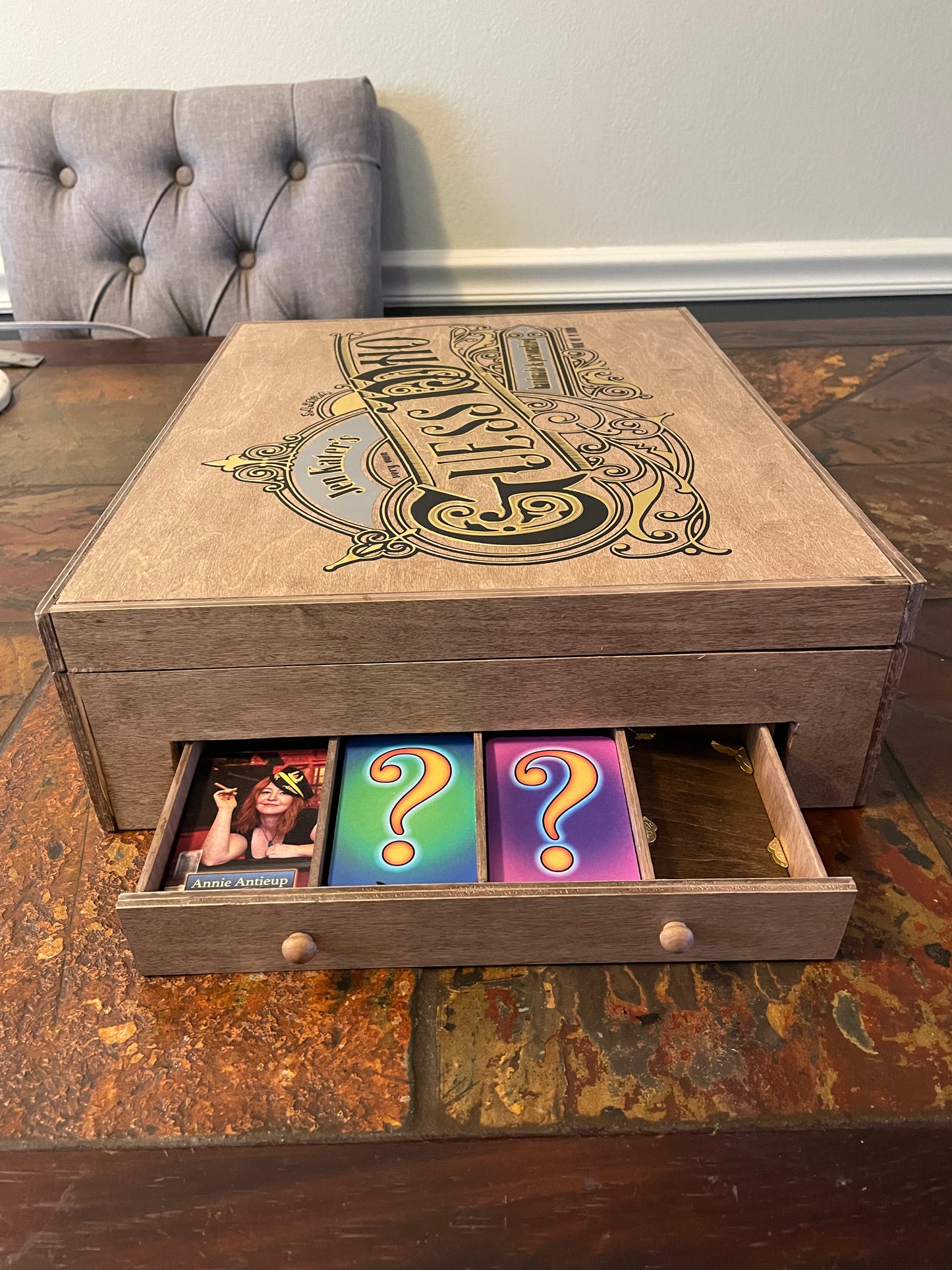"I Need A Custom Wooden Guess Who Game"