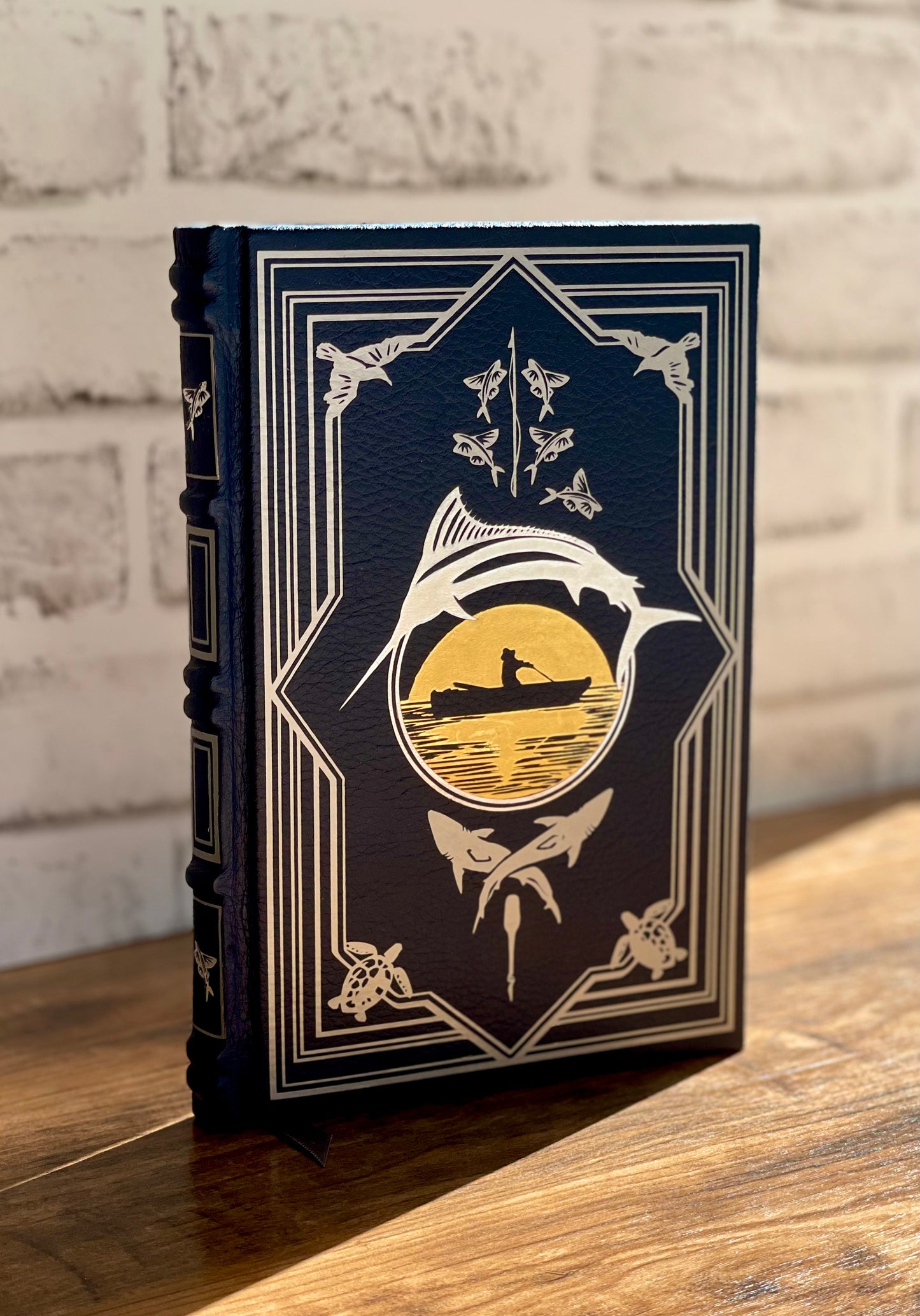 The Old Man and the Sea Leather-bound Hardcover