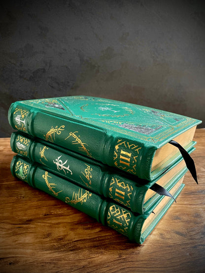 The Lord of the Rings Trilogy Leather-bound Book Set