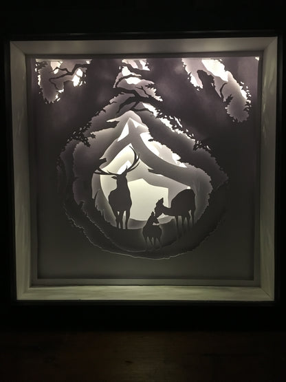 "I Need A Light Box Of Deer In The Woods"