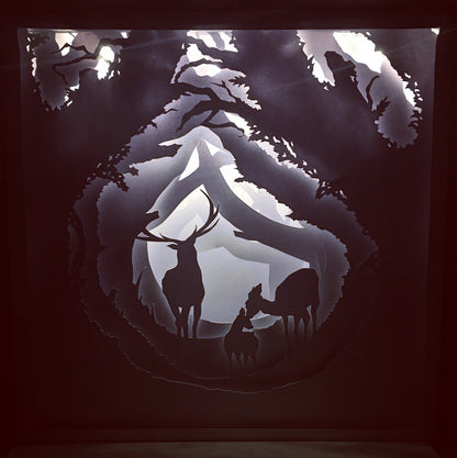 "I Need A Light Box Of Deer In The Woods"