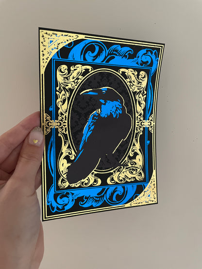 Raven 5"x7" Foil Print