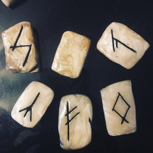 "I Need Faux Marble Rune Stones"